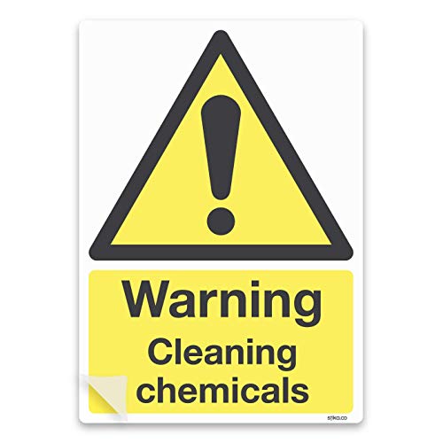 Warnschild mit Aufschrift "Ensure Workplace Safety with COSHH compliant Warning Cleaning Chemicals" – Premium laminierter selbstklebender Vinyl-Aufkleber – entspricht den Sicherheitsstandards Warnschild mit Aufschrift "Ensure Workplace Safety with COSHH compliant Warning Cleaning Chemicals" – Premium laminierter selbstklebender Vinyl-Aufkleber – entspricht den Sicherheitsstandards von stika.co