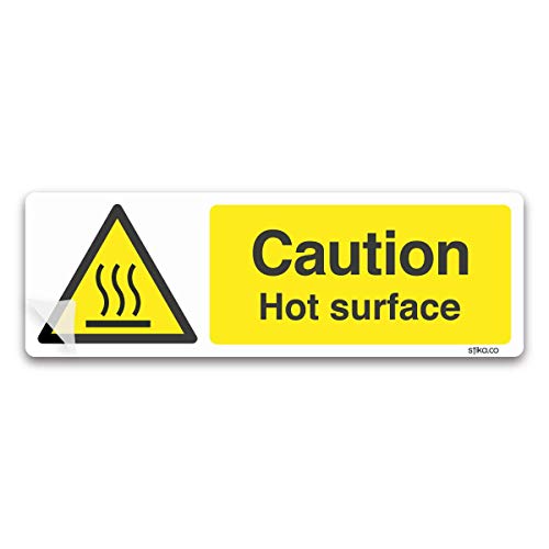 stika.co Warnschild, Aufschrift Caution Hot Surface, 200 x 66 mm, Vinyl-Aufkleber stika.co Warnschild, Aufschrift Caution Hot Surface, 200 x 66 mm, Vinyl-Aufkleber von stika.co