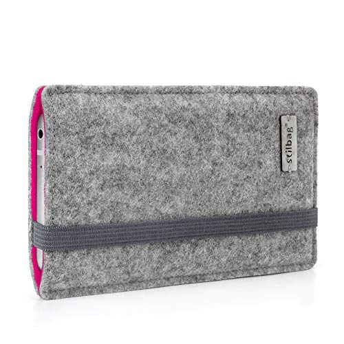 Stilbag Handyhülle Finn für Apple iPhone 12 Pro Max | Farbe: hellgrau/pink | Smartphone-Tasche aus Filz | Handy Schutzhülle | Handytasche Made in Germany Stilbag Handyhülle Finn für Apple iPhone 12 Pro Max | Farbe: hellgrau/pink | Smartphone-Tasche aus Filz | Handy Schutzhülle | Handytasche Made in Germany von stilbag