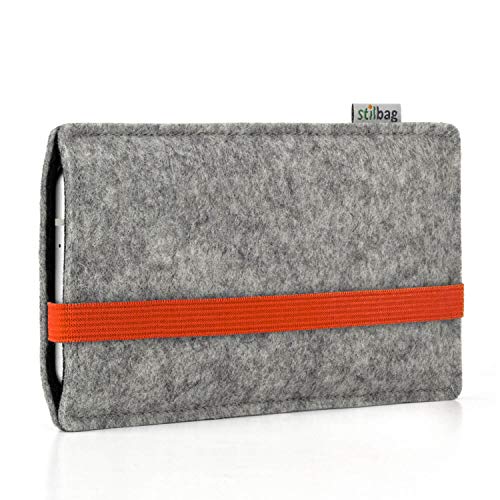 Stilbag Handyhülle Leon für Apple iPhone 11 | Farbe: hellgrau/orange | Smartphone-Tasche aus Filz | Handy Schutzhülle | Handytasche Made in Germany Stilbag Handyhülle Leon für Apple iPhone 11 | Farbe: hellgrau/orange | Smartphone-Tasche aus Filz | Handy Schutzhülle | Handytasche Made in Germany von stilbag