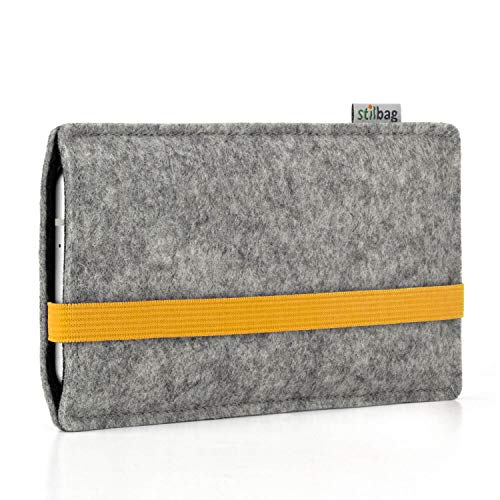 Stilbag Handyhülle Leon für Apple iPhone 16 Pro Max | Farbe: hellgrau/gelb | Smartphone-Tasche aus Filz | Handy Schutzhülle | Handytasche Made in Germany Stilbag Handyhülle Leon für Apple iPhone 16 Pro Max | Farbe: hellgrau/gelb | Smartphone-Tasche aus Filz | Handy Schutzhülle | Handytasche Made in Germany von stilbag