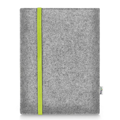 Stilbag Tablet Filz-Tasche Leon für Amazon Fire HD 10 | Etui Case aus Merino Wollfilz | Farbe: Lime-hellgrau | Schutz-Hülle Made in Germany von stilbag
