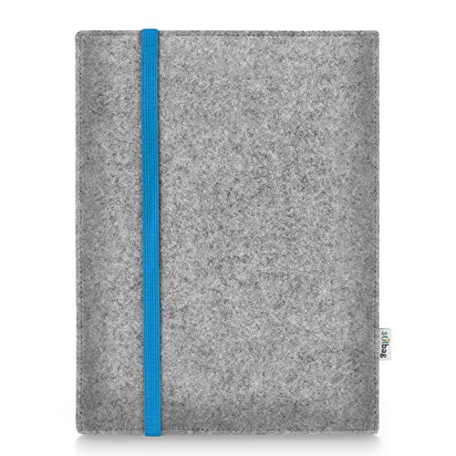 Stilbag Tablet Filz-Tasche Leon für Amazon Fire HD 6 | Etui Case aus Merino Wollfilz | Farbe: blau-hellgrau | Schutz-Hülle Made in Germany von stilbag