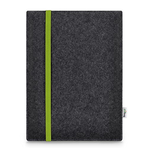 Stilbag Tablet Filz-Tasche Leon für Amazon Fire HD 6 | Etui Case aus Merino Wollfilz | Farbe: grün-anthrazit | Schutz-Hülle Made in Germany von stilbag