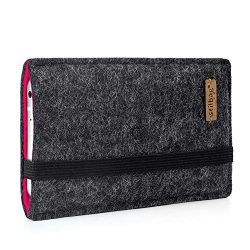 stilbag Handyhülle Finn für Apple iPhone 12 Pro Max | Farbe: anthrazit/pink | Smartphone-Tasche aus Filz | Handy Schutzhülle | Handytasche Made in Germany stilbag Handyhülle Finn für Apple iPhone 12 Pro Max | Farbe: anthrazit/pink | Smartphone-Tasche aus Filz | Handy Schutzhülle | Handytasche Made in Germany von stilbag