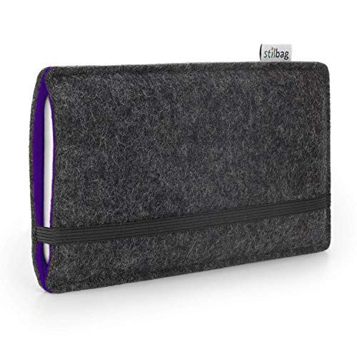 stilbag Handyhülle Finn für Apple iPhone Xr | Farbe: anthrazit/violett | Smartphone-Tasche aus Filz | Handy Schutzhülle | Handytasche Made in Germany stilbag Handyhülle Finn für Apple iPhone Xr | Farbe: anthrazit/violett | Smartphone-Tasche aus Filz | Handy Schutzhülle | Handytasche Made in Germany von stilbag