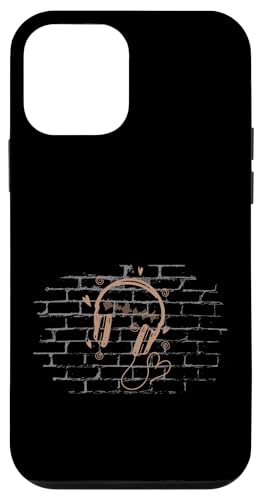 Kopfhörer an einer Wand Hülle für iPhone 12 mini von streetart art graffiti design spray art art style
