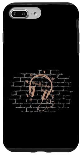 Kopfhörer an einer Wand Hülle für iPhone 7 Plus/8 Plus von streetart art graffiti design spray art art style