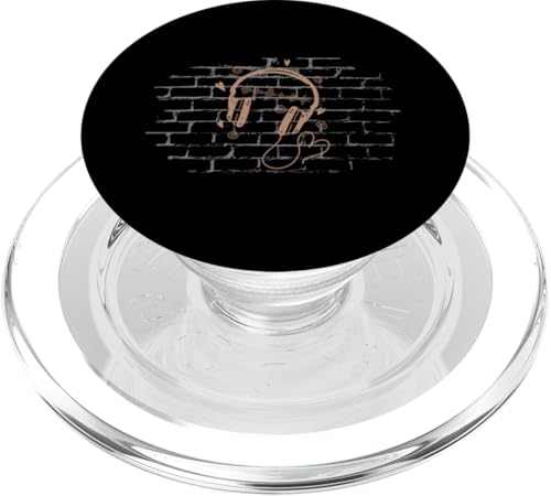 Kopfhörer an einer Wand PopSockets PopGrip für MagSafe von streetart art graffiti design spray art art style