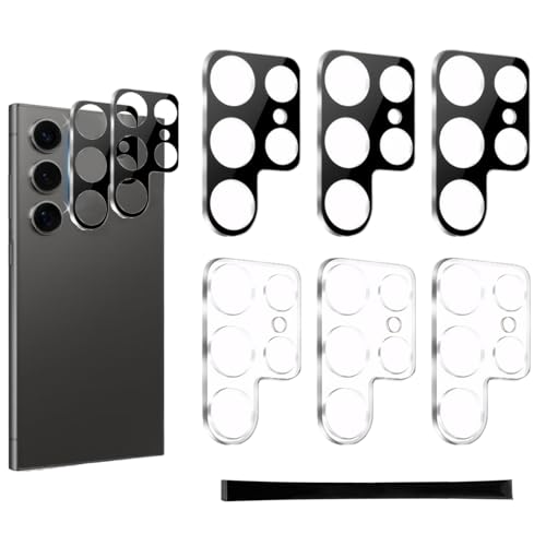 6 Stück kameraschutz für Samsung Galaxy S24 Ultra,Kameraschutz,9H Kratzfestes Gehärtetes Glas,Rückkamera Schutzglas,Anti-Kratzen Kamera Folie HD Klar Linse Schutzglas-Schwarz,Transparent 6 Stück kameraschutz für Samsung Galaxy S24 Ultra,Kameraschutz,9H Kratzfestes Gehärtetes Glas,Rückkamera Schutzglas,Anti-Kratzen Kamera Folie HD Klar Linse Schutzglas-Schwarz,Transparent von stroyayo