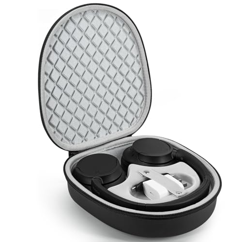 Kopfhörerhülle für Sony WH-CH720N WH-CH720NB JBL Tune 720BT, harte tragbare Over-Ear-Kopfhörer-Tragetasche, kabellose Kopfhörer-Aufbewahrung, Schutzhülle für Reisen, Zuhause (schwarz gemustert) von stukcaze