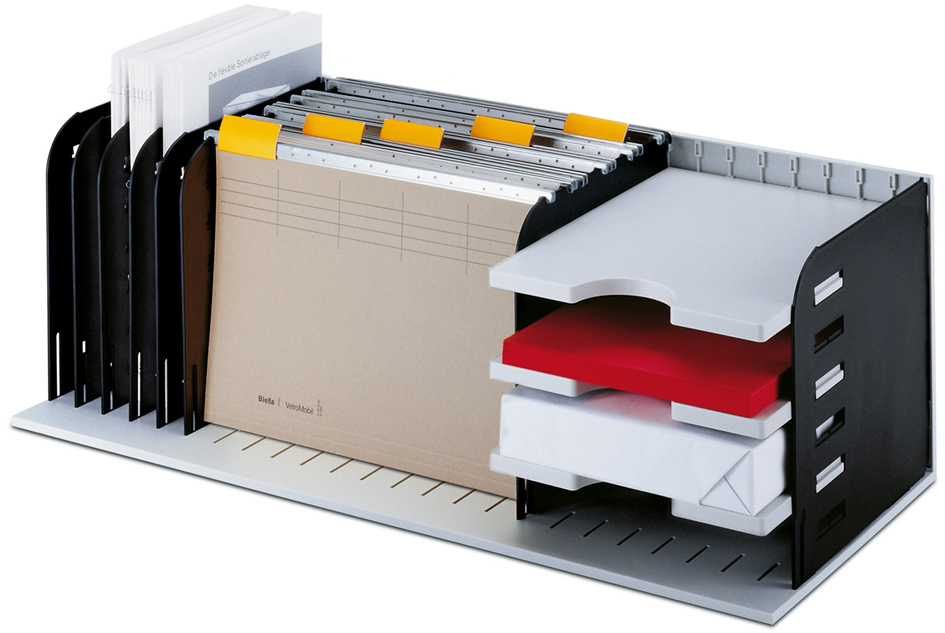 styro Ablagesystem-Grundeinheit styrorac, schwarz/grau von styro