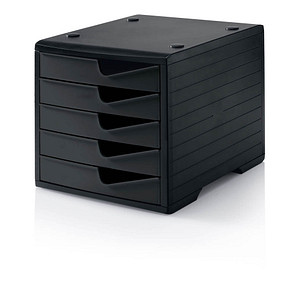 styro Schubladenbox styroswingbox schwarz 275-8430.991, DIN C4 mit 5 Schubladen styro Schubladenbox styroswingbox schwarz 275-8430.991, DIN C4 mit 5 Schubladen von styro