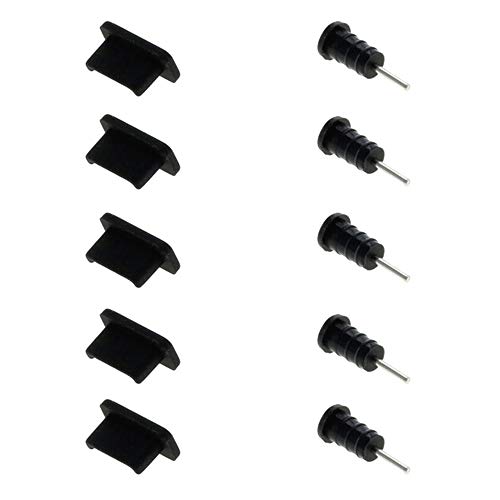 5x Staubschutzkappe für USB-C Anschluss + Kopfhörer Buchse, Staubschutz Abdeckung für Handy Smartphone Tablet Laptop - Staubschutzabdeckung Anti Dust Plug Cover Staubschutzstöpsel Staubstecker Stopfen 5x Staubschutzkappe für USB-C Anschluss + Kopfhörer Buchse, Staubschutz Abdeckung für Handy Smartphone Tablet Laptop - Staubschutzabdeckung Anti Dust Plug Cover Staubschutzstöpsel Staubstecker Stopfen von subtel