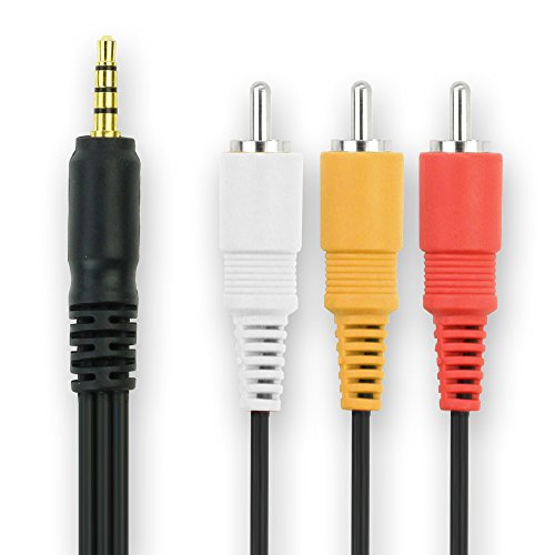 Audio Video Composite Kabel STV-250N für Canon XF300 XF305 XF100, Legria HF G25 G30 G40, HF M52 M56 M506, HF R16 R106 R306, Vixia HF R500, XA35 XA30 XA20, XH-A1, FS100 FS200, MV890 Videokabel Video Kabel von subtel