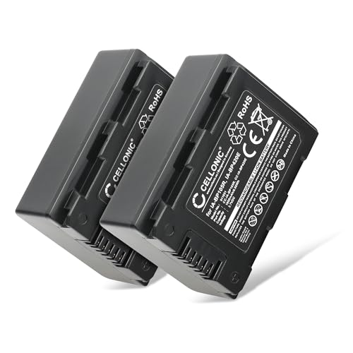 CELLONIC, Akku für Kamera, kompatibel mit Samsung IA-BP210E, HMX-F90, HMX-H300, HMX-S10 (3.7V, 1800mAh) 2 Stück von subtel