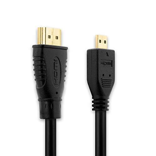 Micro HDMI Type D Kabel 3m kompatibel mit Panasonic Lumix FZ1000 II FZ2000 FZ300 GX9 GX80 GX8 LX100 LX15 TZ100 TZ90 TZ95 TZ80 TZ70 G90 DC-FZ82 HC-V777 HC-VXF1 - RP-CHEU15 Micro HDMI Kabel Videokabel von subtel