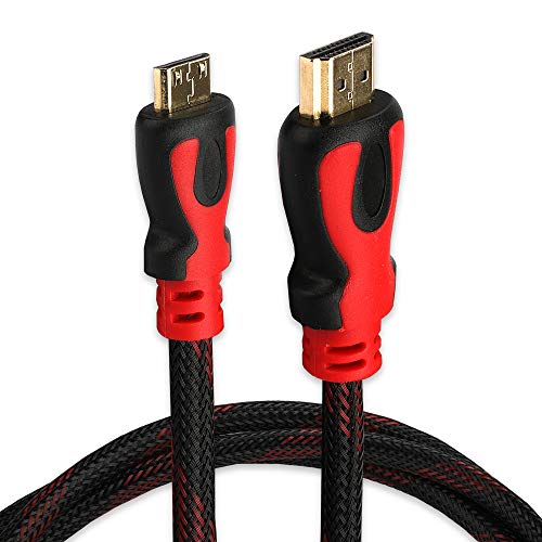 Mini HDMI Type C Kabel 1,5m kompatibel mit Canon EOS 4000D 2000D 200D 80D 800D 90D 5D Mark IV 6D Mark II 60D EOS M10 PowerShot G7 X VIXIA XA11 LEGRIA Mini X HF R HTC-100 Mini HDMI Kabel 1.3 Videokabel von subtel