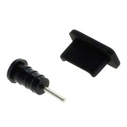 USB-C Staubschutzkappen Set für Ladebuchse + Kopfhörer Anschluss, Staubschutz Stöpsel für Handy Smartphone, Tablet - Staubschutzabdeckung Anti Dust Plug Cover Staubschutzstöpsel Staubstecker Stopfen von subtel