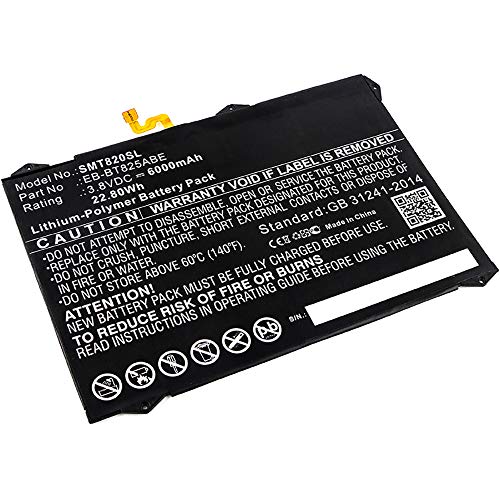 subtel® Ersatz Akku EB-BT825ABA für Samsung Galaxy Tab S3 (SM-T820 / SM-T825) 6000mAh Ersatzakku für Tablet PC Batterie Tabletakku, Battery von subtel