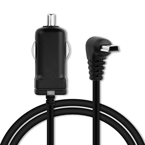 subtel 1A Ersatz KFZ Ladegerät kompatibel mit Elebest Rider/City/Pro A60 / A40 GPS Navigation - 12V Zigarettenanzünder Ladekabel Mini-USB 90° Autolader, 1m Kabel, 5V Stecker Auto von subtel