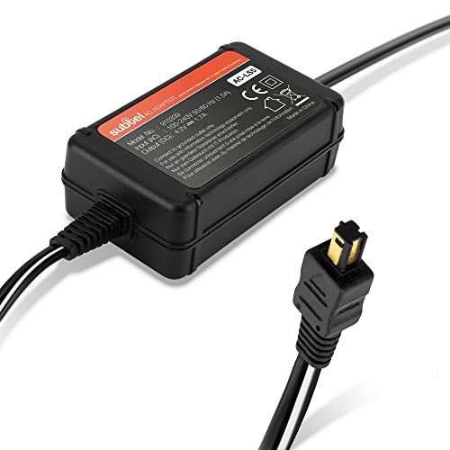 subtel Netzteil AC-LS5 kompatibel mit Sony Cyber-Shot DSC-H1 DSC-H2 DSC-H5 Kamera, Camcorder ca. 2,25m Netzadapter Stromkabel Ladegerät Ladekabel Ladestecker Lader von subtel