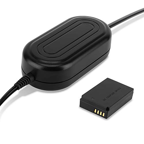 subtel® Netzteil ACK-E12 für Canon EOS M EOS M10 M100 M50 Mark II (CA-PS700 + DR-E12) Kamera, Camcorder ca. 3m + Akku Dummy DC Kuppler Netzadapter Stromkabel Gleichstromkuppler Koppler Kupplung von subtel