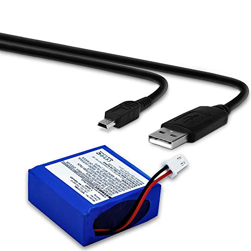 subtel® Qualitäts Akku kompatibel mit Safescan 135i 145ix 155-S 155i 165-S 165i 185-S, 112-0410, LB-105 700mAh + USB Kabel Ersatzakku Batterie von subtel