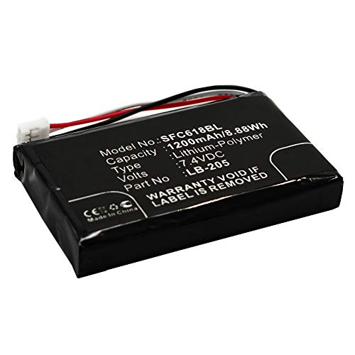 subtel® Qualitäts Akku kompatibel mit Safescan 6185, 131-0477, LB-205 1200mAh Ersatzakku Batterie von subtel