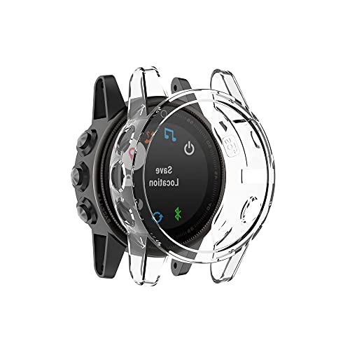 subtel® Schutzhülle für Garmin Fenix 5S Plus Hardcase Smartwatchhülle - Gehäuse, Rahmen Schutz Hülle - Smartwatchcase, Protector Transparent von subtel