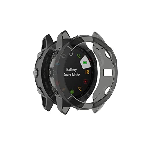 subtel® Schutzhülle für Garmin Fenix 6X / Fenix 6X Pro/Fenix 6X Pro Solar - 51mm Hardcase Smartwatchhülle - Gehäuse, Rahmen Schutz Hülle - Smartwatchcase, Protector Transparent von subtel