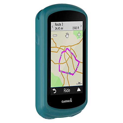 subtel® Schutzhülle kompatibel mit Garmin Edge 1030 / Edge 1030 Plus Silikoncase - Bike GPS Schutztasche Silikon Case, Fahrradnavi Hülle - Bumper Cover Etui grün von subtel