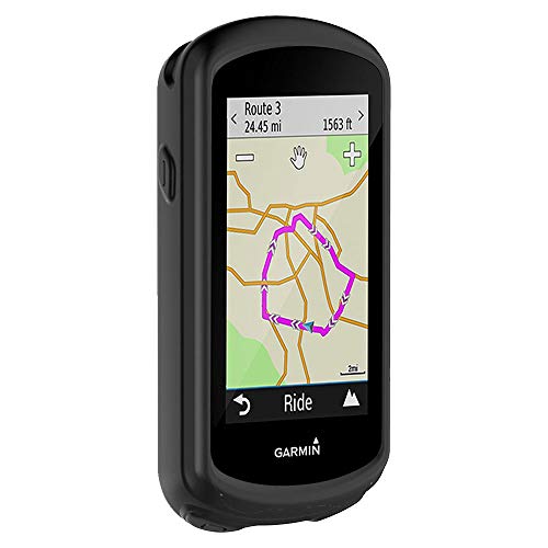 subtel® Schutzhülle kompatibel mit Garmin Edge 1030 / Edge 1030 Plus Silikonhülle - Schutz Tasche Silikon Hülle, Fahrrad Navi Case - GPS Cover Bumper Etui schwarz von subtel