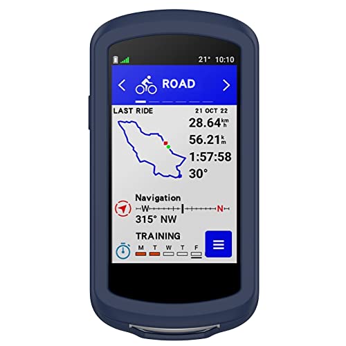 subtel® Schutzhülle kompatibel mit Garmin Edge 1040 / Edge 1040 Solar Silikonhülle - Schutz Tasche Silikon Hülle, Fahrrad Navi Case - GPS Cover Bumper Etui Blau von subtel