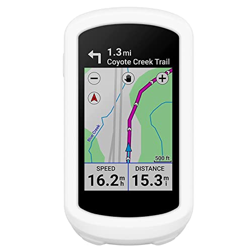 subtel® Schutzhülle kompatibel mit Garmin Edge Explore 2 Silikonhülle - Schutz Tasche Silikon Hülle, Fahrrad Navi Case - GPS Cover Bumper Etui weiß von subtel