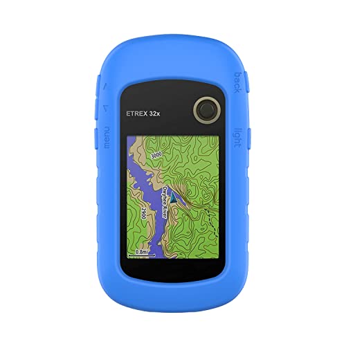 subtel® Schutzhülle kompatibel mit Garmin eTrex 10 20 20x 22x 30 30x 32x Silikonhülle - Schutz Tasche Silikon Hülle, Fahrrad Navi Case - GPS Cover Bumper Etui Blau von subtel