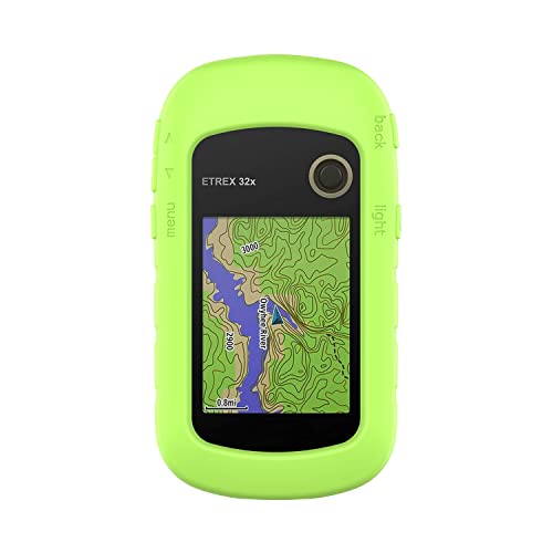 subtel® Schutzhülle kompatibel mit Garmin eTrex 10 20 20x 22x 30 30x 32x Silikonhülle - Schutz Tasche Silikon Hülle, Fahrrad Navi Case - GPS Cover Bumper Etui grün von subtel