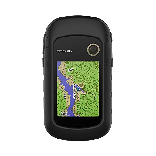 subtel® Schutzhülle kompatibel mit Garmin eTrex 10 20 20x 22x 30 30x 32x Silikonhülle - Schutz Tasche Silikon Hülle, Fahrrad Navi Case - GPS Cover Bumper Etui schwarz von subtel