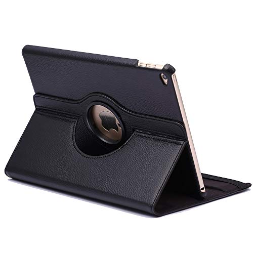 subtel® Tablet-Case mit Ständer kompatibel mit iPad Air 2 (A1566/A1567) – Tablet-Schutzhülle mit 360° drehbarem vertikalen/horizontalen Ständer – schwarz von subtel