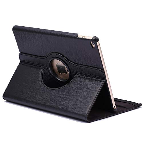 subtel Tablet-Case mit Ständer kompatibel mit iPad Air 2 (A1566/A1567) – Tablet-Schutzhülle mit 360° drehbarem vertikalen/horizontalen Ständer – schwarz von subtel