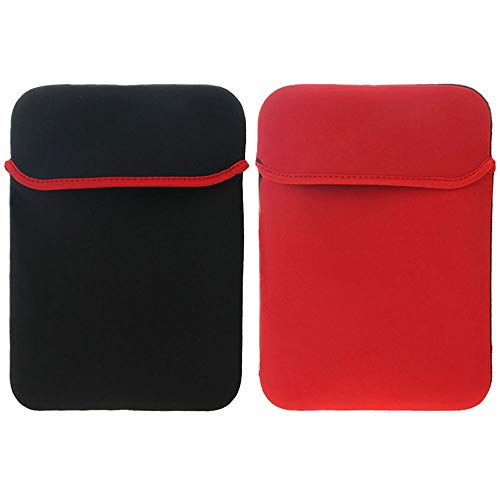 subtel® Tasche kompatibel mit 13,3" Notebook Neopren Schutzhülle Tasche Cover Case Etui schwarz/rot von subtel