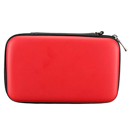 subtel® Tasche kompatibel mit Nintendo 3DS / 3DS XL/New 2DS XL/New 3DS XL Kunststoff Schutzhülle Tasche Flip Cover Case Etui rot von subtel