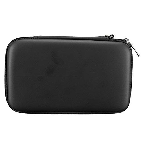 subtel® Tasche kompatibel mit Nintendo 3DS / 3DS XL/New 2DS XL/New 3DS XL Kunststoff Schutzhülle Tasche Flip Cover Case Etui schwarz von subtel