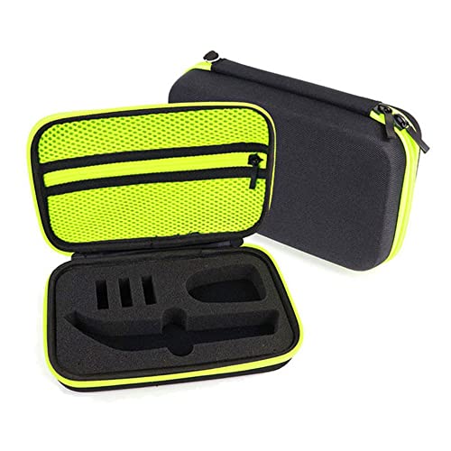 subtel® Tasche kompatibel mit Philips OneBlade Pro - QP6520/20, QP6510/20, QP6620/30 Nylon Schutzhülle Tasche Flip Cover Case Etui schwarz von subtel