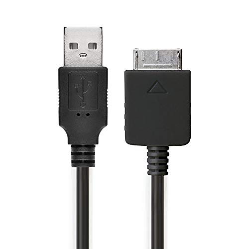 subtel USB Kabel 1m kompatibel mit Sony Walkman NW-A55L NWZ-ZX2, NWZ-A15, A10, NWZ-A816, A818 MP3 Musik Player Ladekabel Walkman Connector auf USB A 2.0 Datenkabel 1A schwarz PVC von subtel