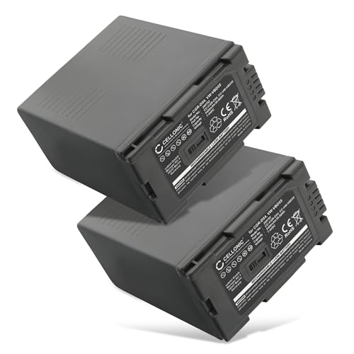 subtel, Akku für Kamera, kompatibel mit Panasonic AG-DVX100, AG-DVX200, AG-AC90, CGA-D54 (7.4V, 5400mAh) 2 Stück subtel, Akku für Kamera, kompatibel mit Panasonic AG-DVX100, AG-DVX200, AG-AC90, CGA-D54 (7.4V, 5400mAh) 2 Stück von subtel