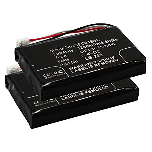 subtel 2X Qualitäts Akku kompatibel mit Safescan 6185, 131-0477, LB-205 1200mAh Ersatzakku Batterie subtel 2X Qualitäts Akku kompatibel mit Safescan 6185, 131-0477, LB-205 1200mAh Ersatzakku Batterie von subtel