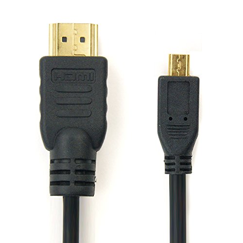 subtel Micro HDMI Type D Kabel 1.5m kompatibel mit GoPro Hero 7 (Black) / Hero 3+, Hero 3plus, Hero 3 + Micro HDMI Kabel 1.4 Videokabel von subtel
