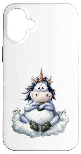 lustige Tiere cooles Einhorn für Freunde Hülle für iPhone 16 Plus lustige Tiere cooles Einhorn für Freunde Hülle für iPhone 16 Plus von süßes Einhorn - niedliches Tier