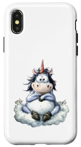 lustige Tiere cooles Einhorn für Freunde Hülle für iPhone X/XS lustige Tiere cooles Einhorn für Freunde Hülle für iPhone X/XS von süßes Einhorn - niedliches Tier